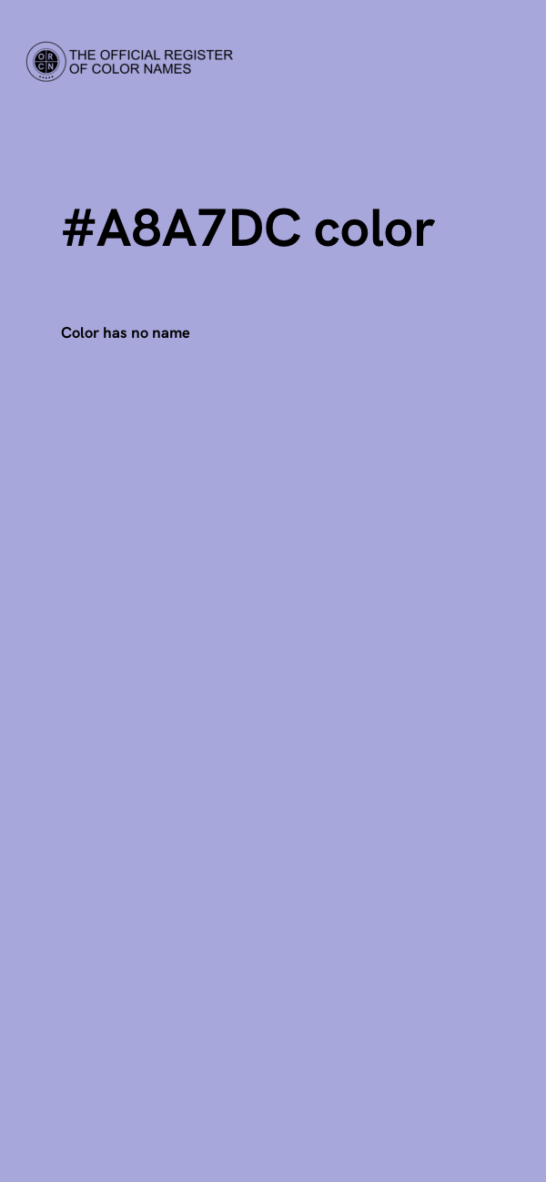#A8A7DC color image