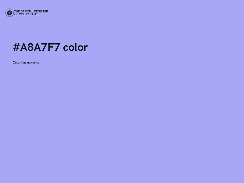 #A8A7F7 color image