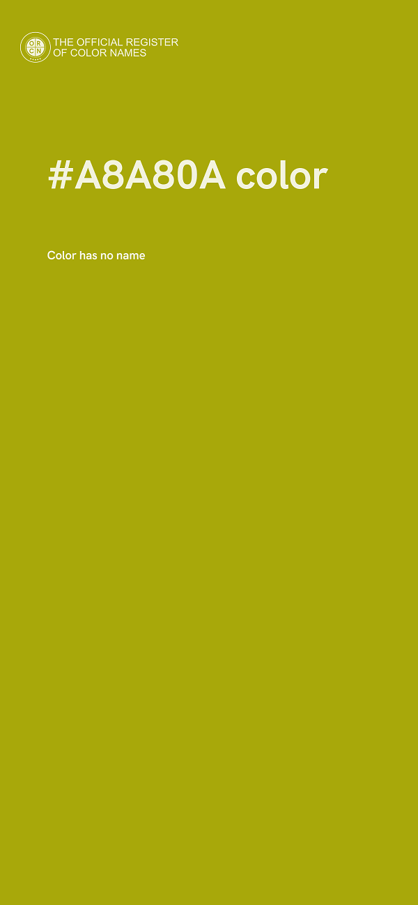 #A8A80A color image