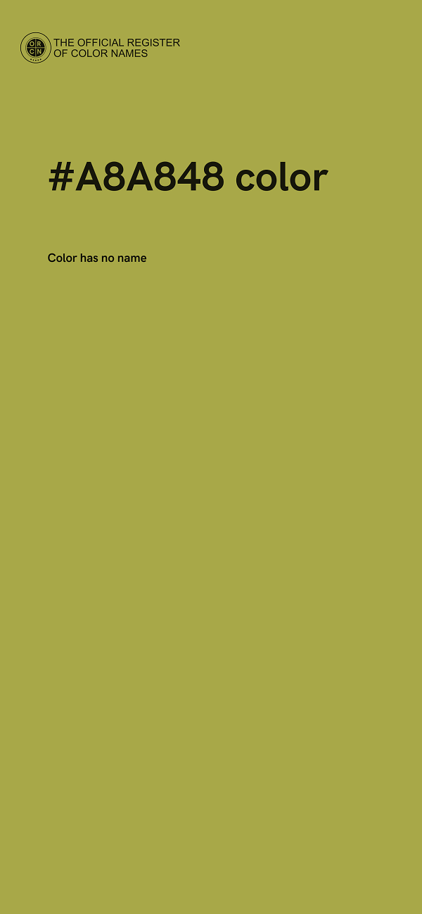#A8A848 color image