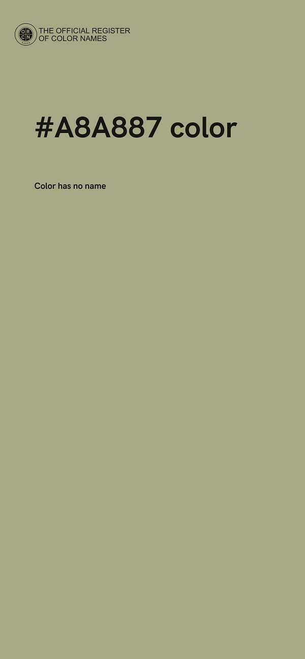 #A8A887 color image