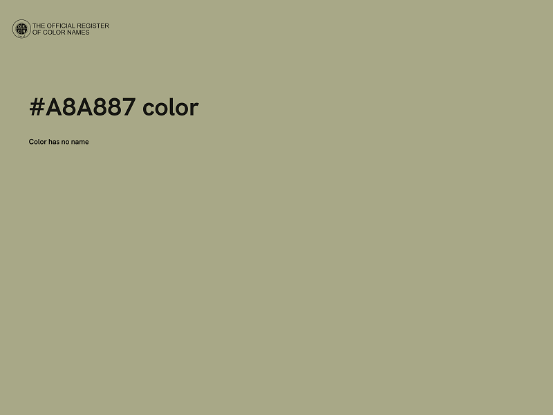 #A8A887 color image