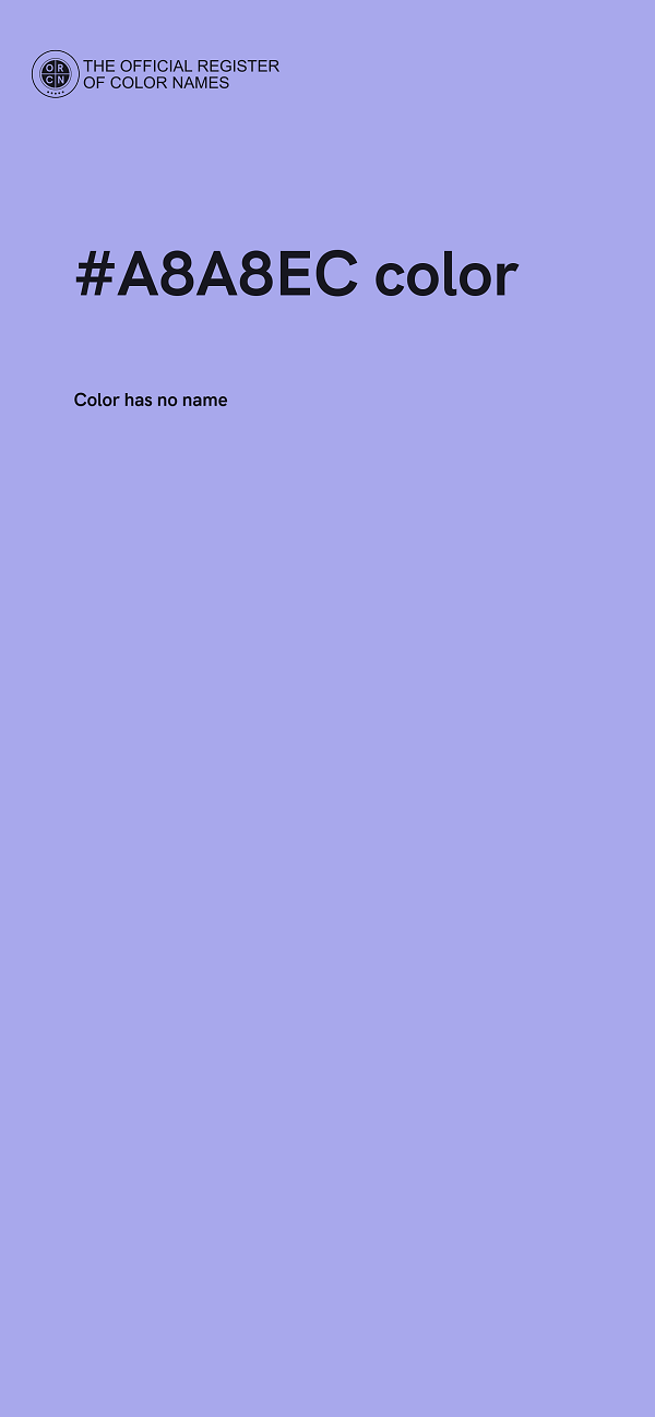 #A8A8EC color image