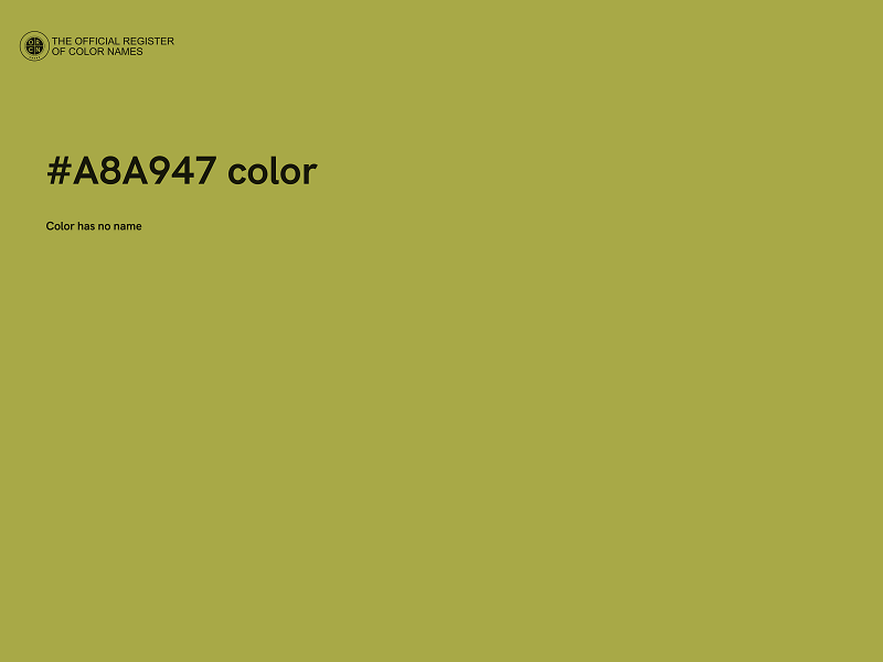 #A8A947 color image