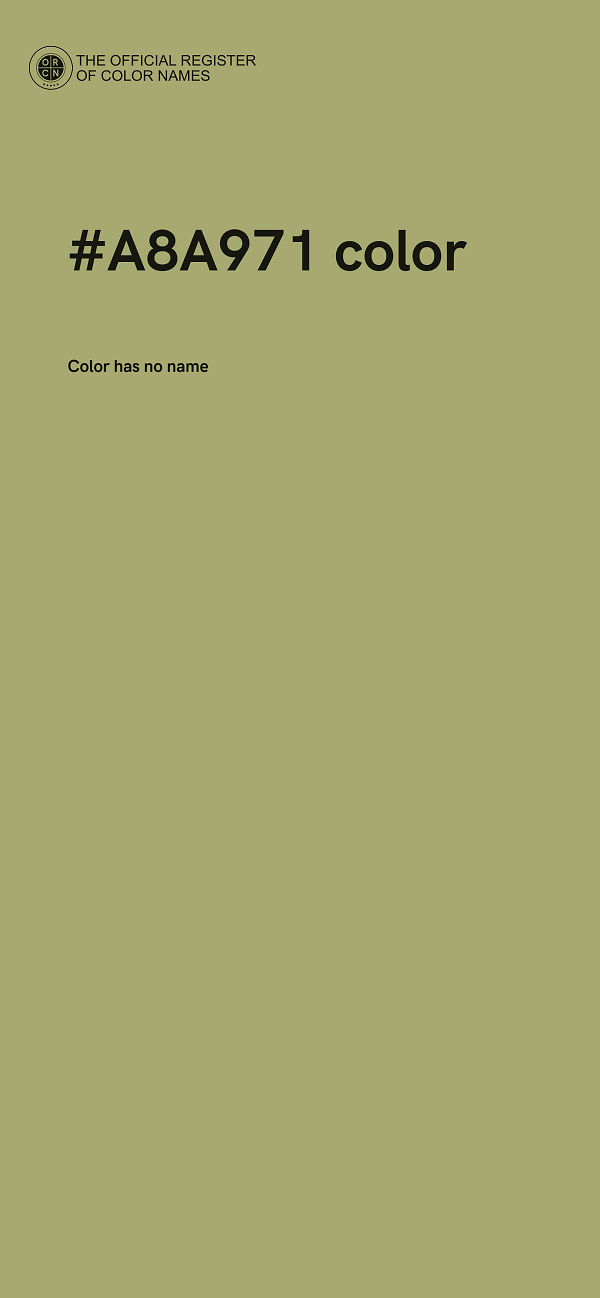 #A8A971 color image
