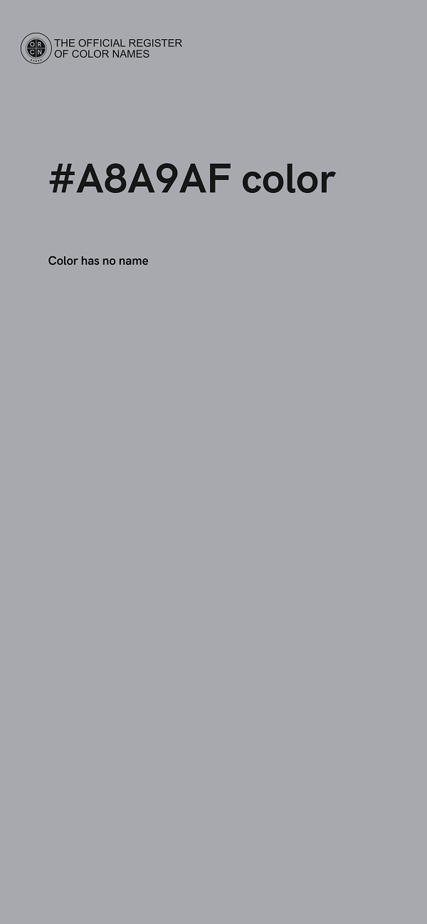#A8A9AF color image