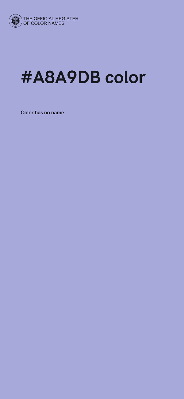 #A8A9DB color image