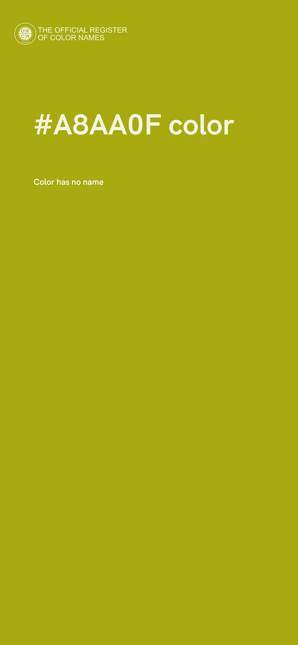 #A8AA0F color image