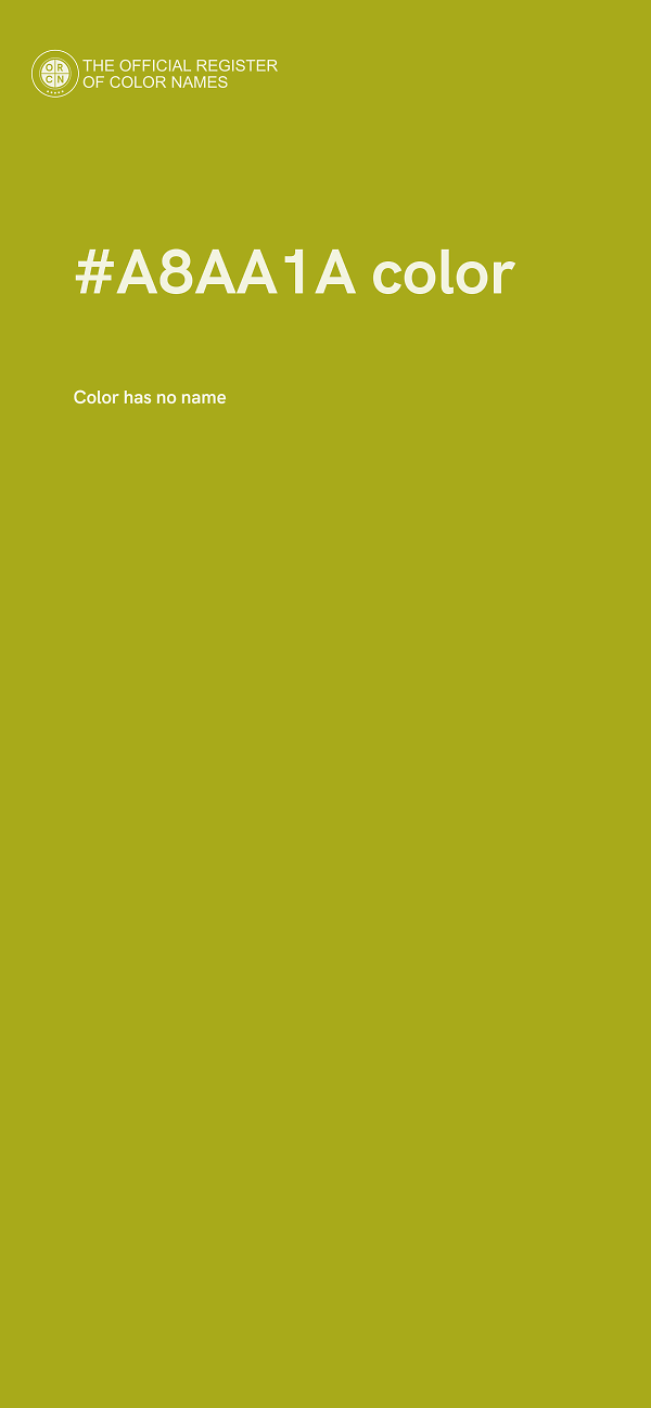 #A8AA1A color image