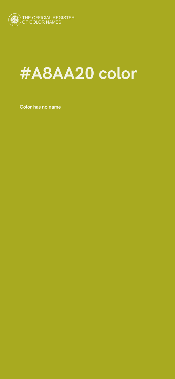 #A8AA20 color image