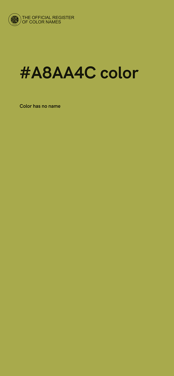 #A8AA4C color image