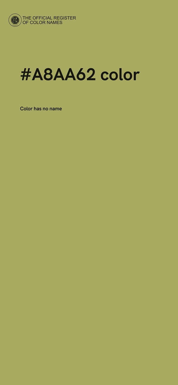 #A8AA62 color image