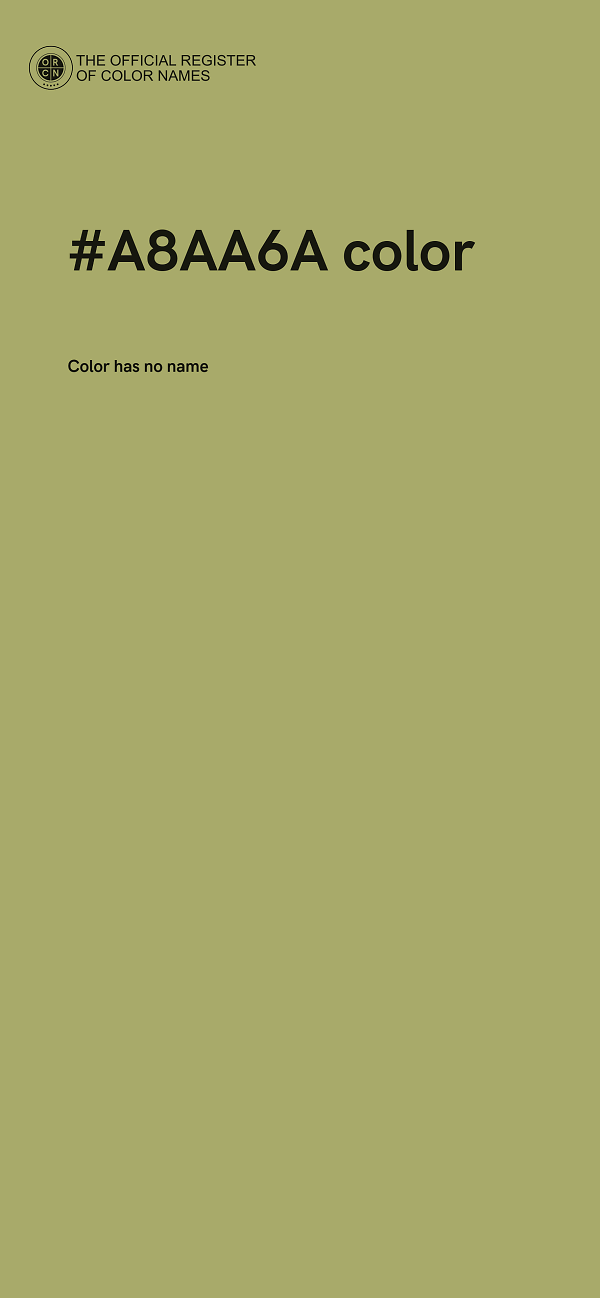 #A8AA6A color image
