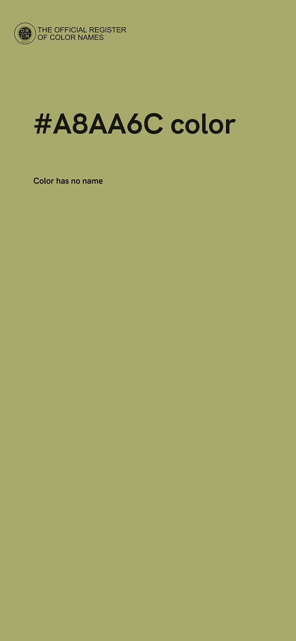 #A8AA6C color image