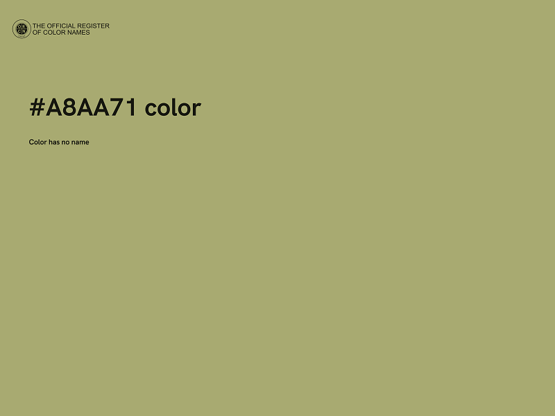 #A8AA71 color image