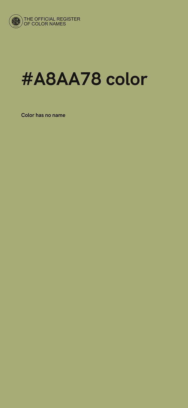 #A8AA78 color image