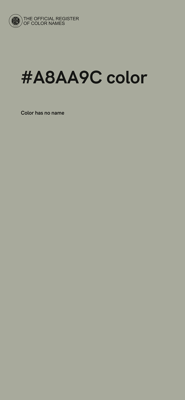 #A8AA9C color image