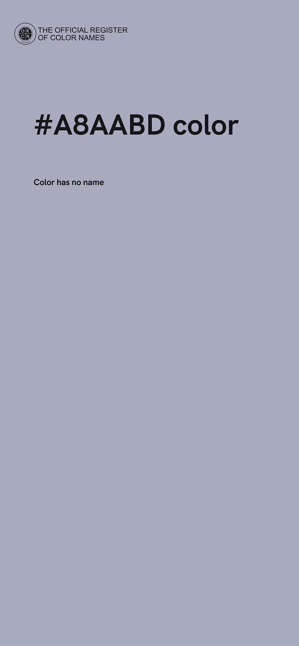 #A8AABD color image