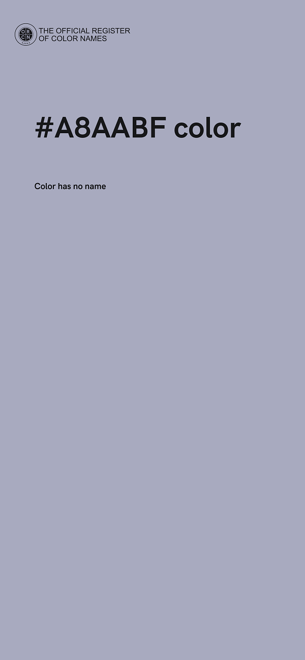 #A8AABF color image