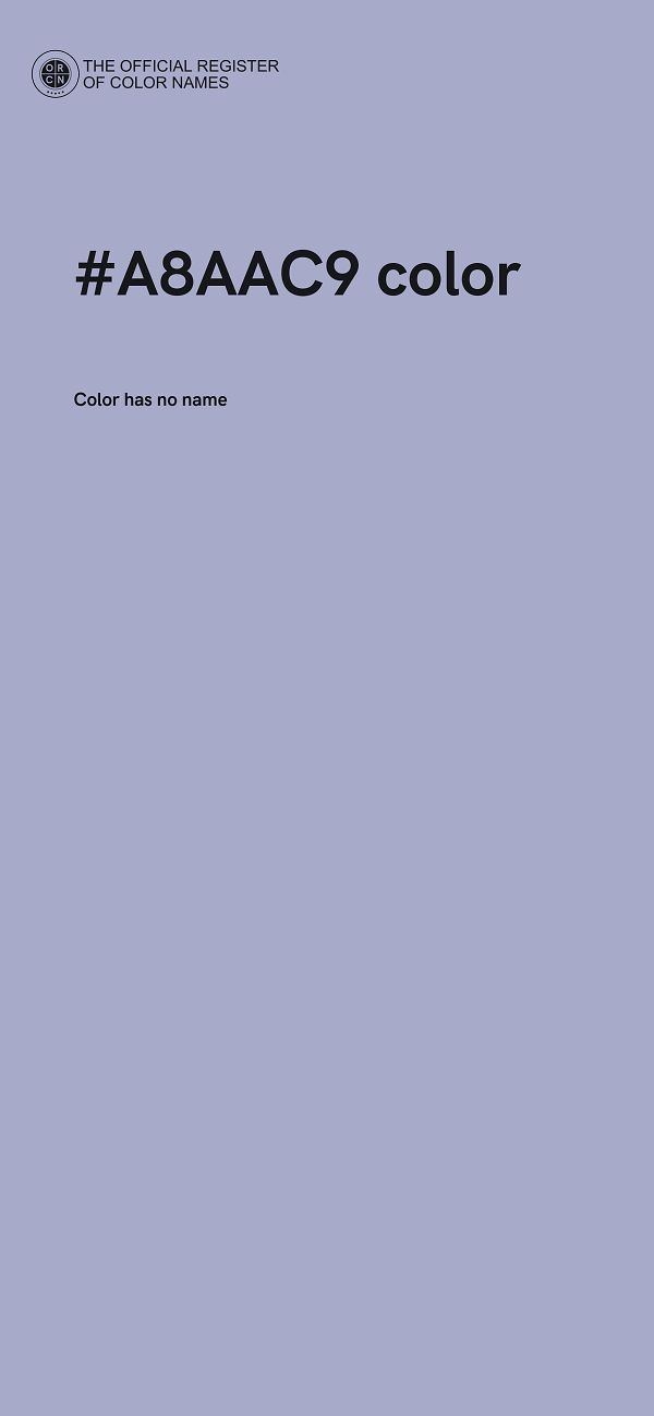 #A8AAC9 color image