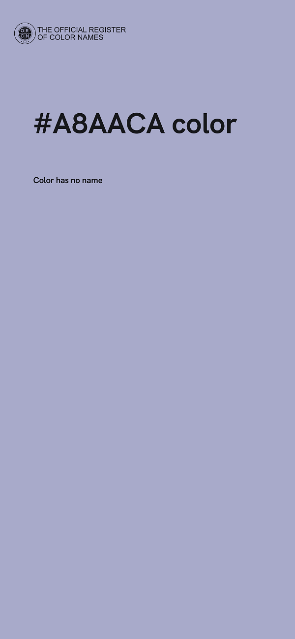 #A8AACA color image