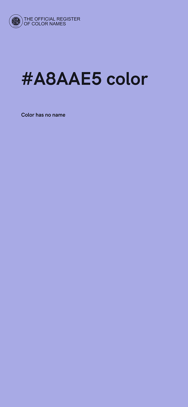 #A8AAE5 color image