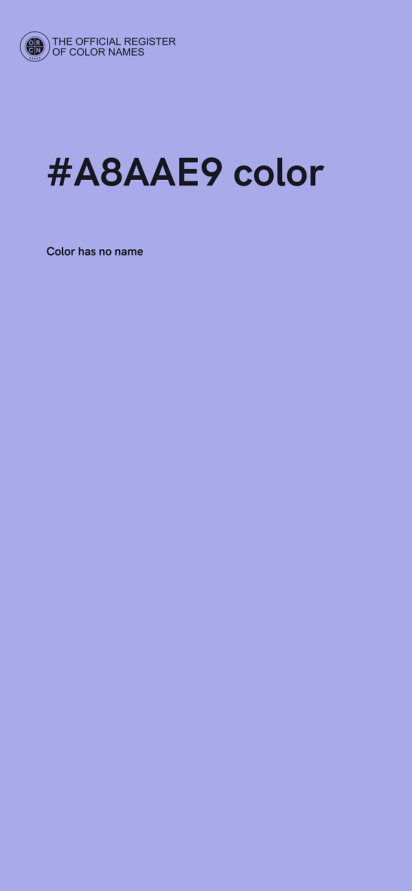 #A8AAE9 color image