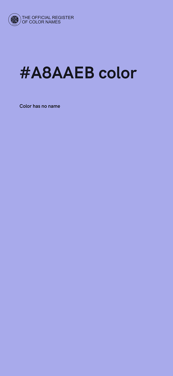 #A8AAEB color image