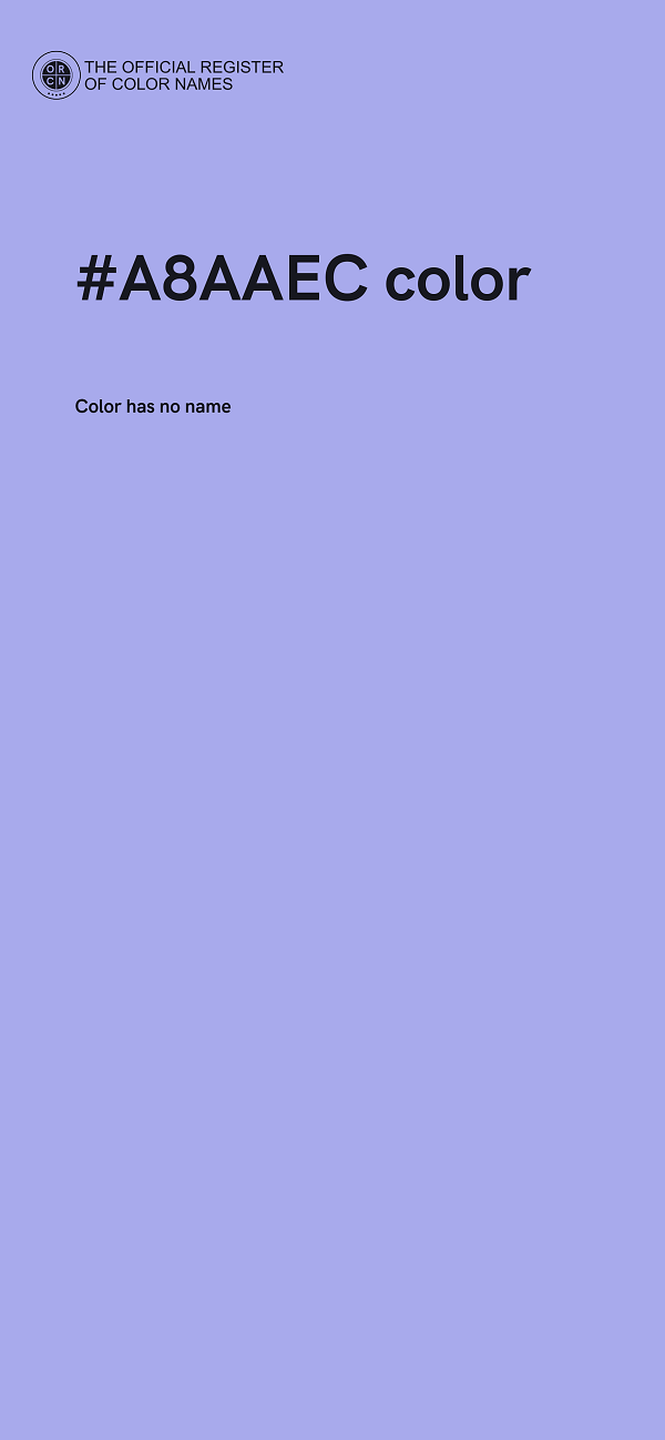 #A8AAEC color image