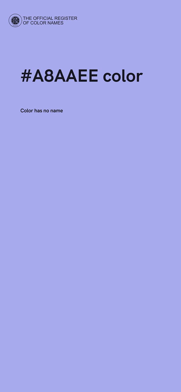 #A8AAEE color image