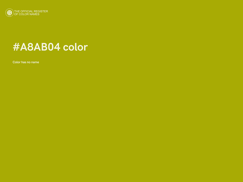 #A8AB04 color image