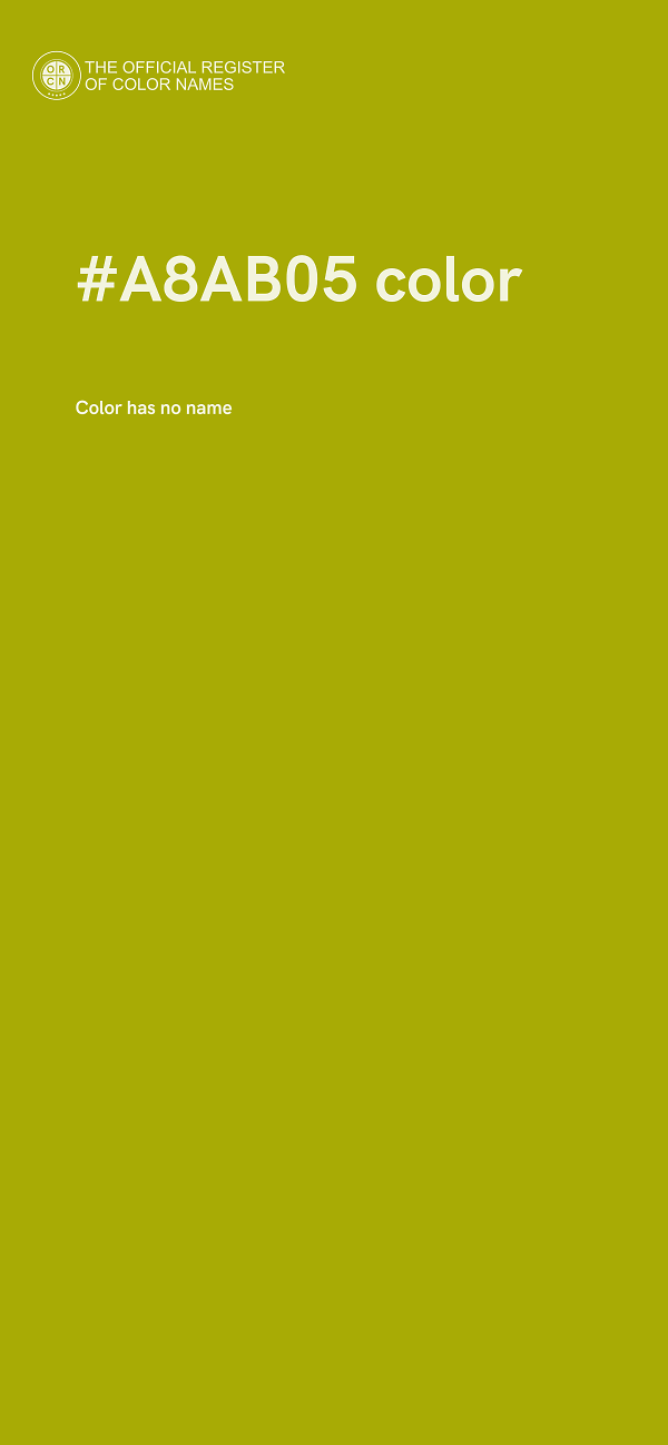 #A8AB05 color image