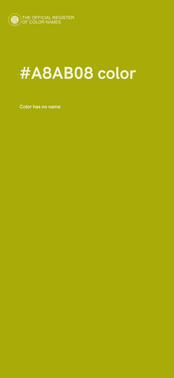#A8AB08 color image