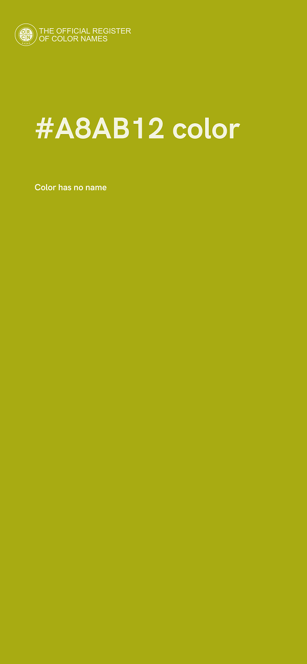 #A8AB12 color image