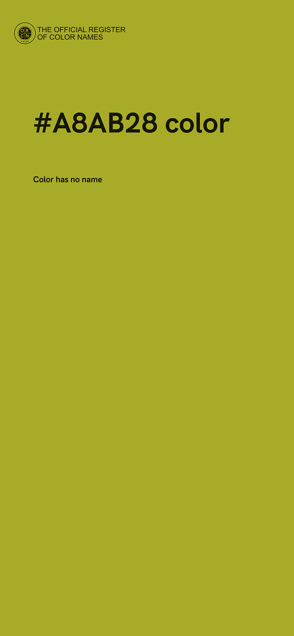 #A8AB28 color image