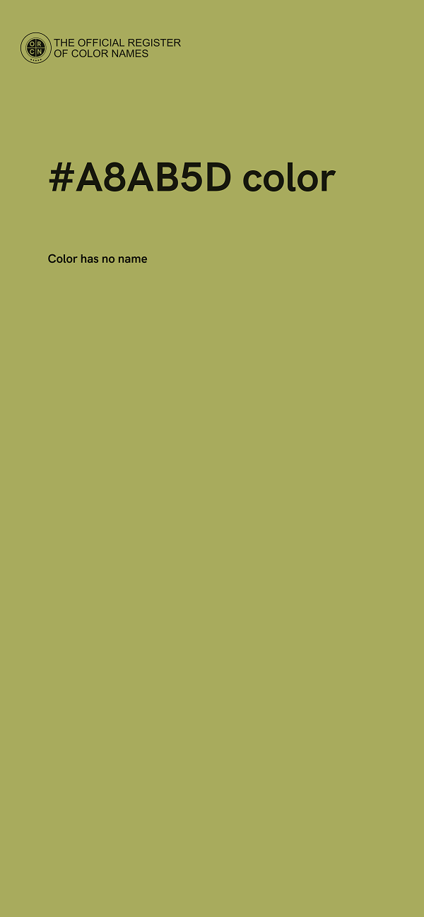 #A8AB5D color image