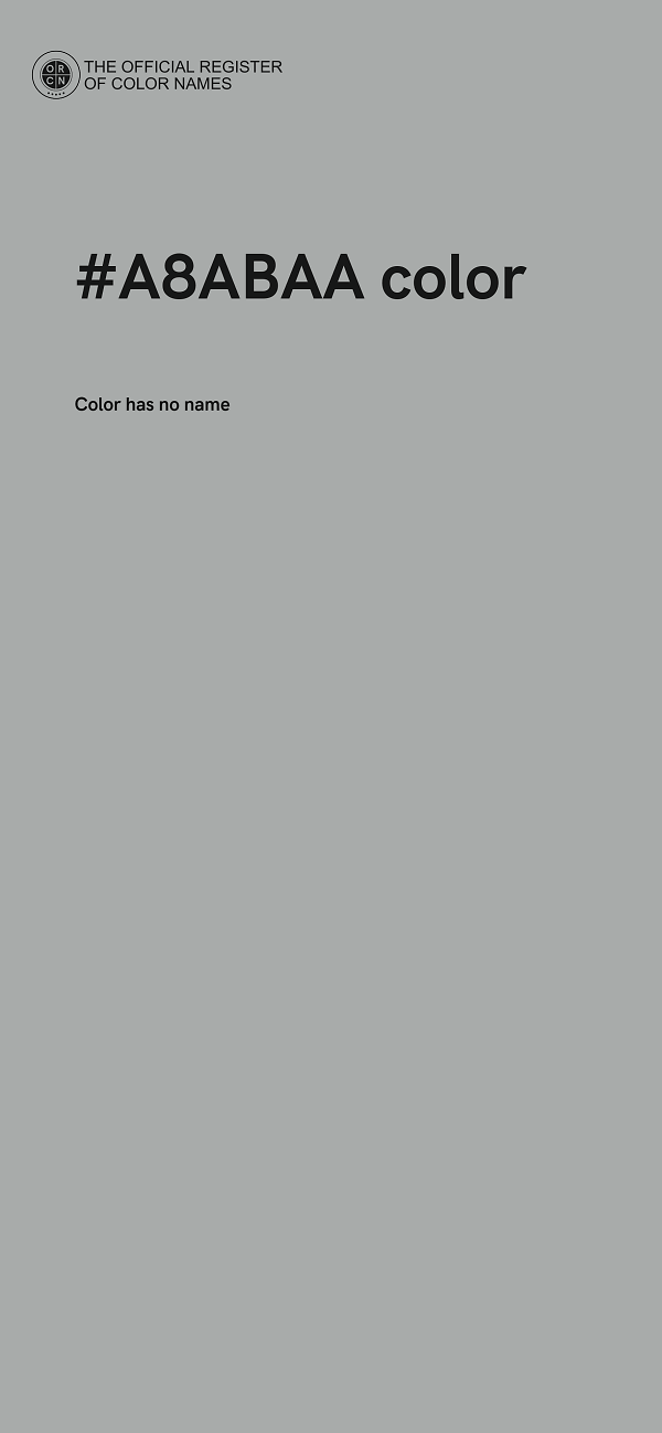 #A8ABAA color image