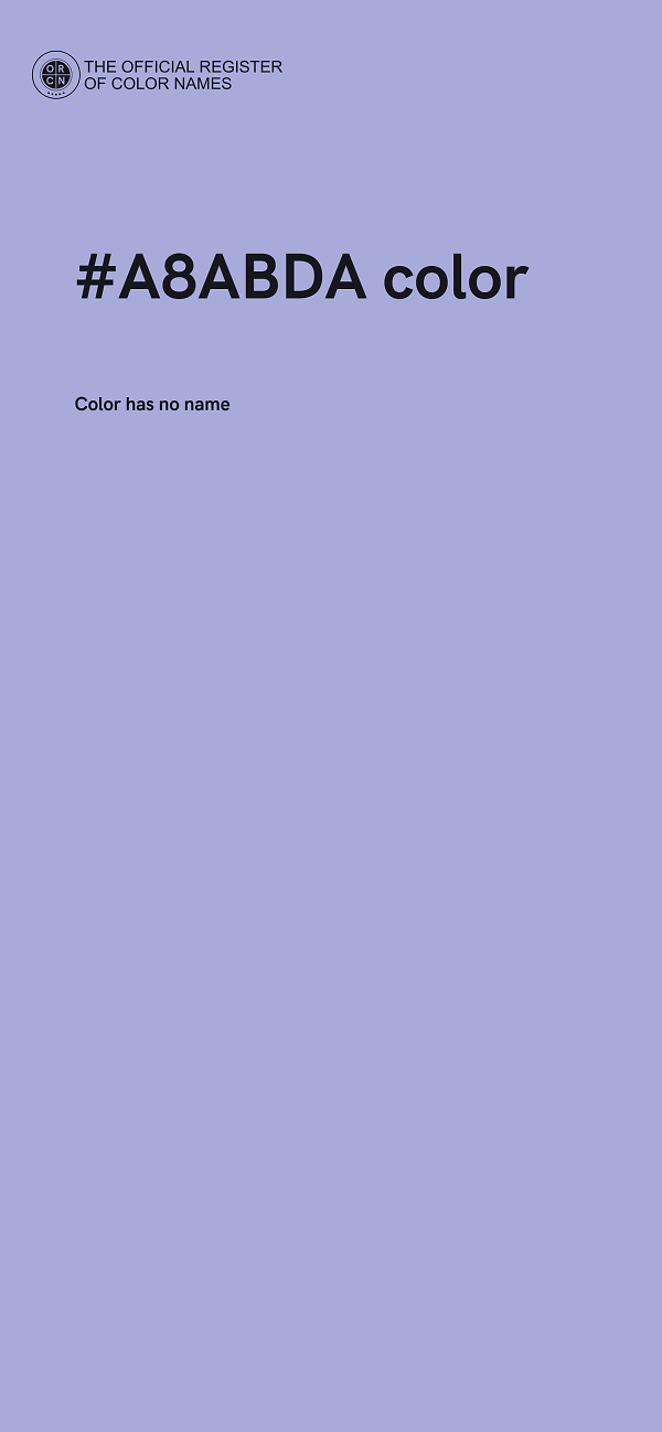 #A8ABDA color image