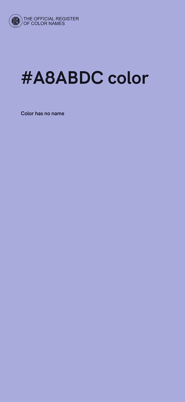 #A8ABDC color image
