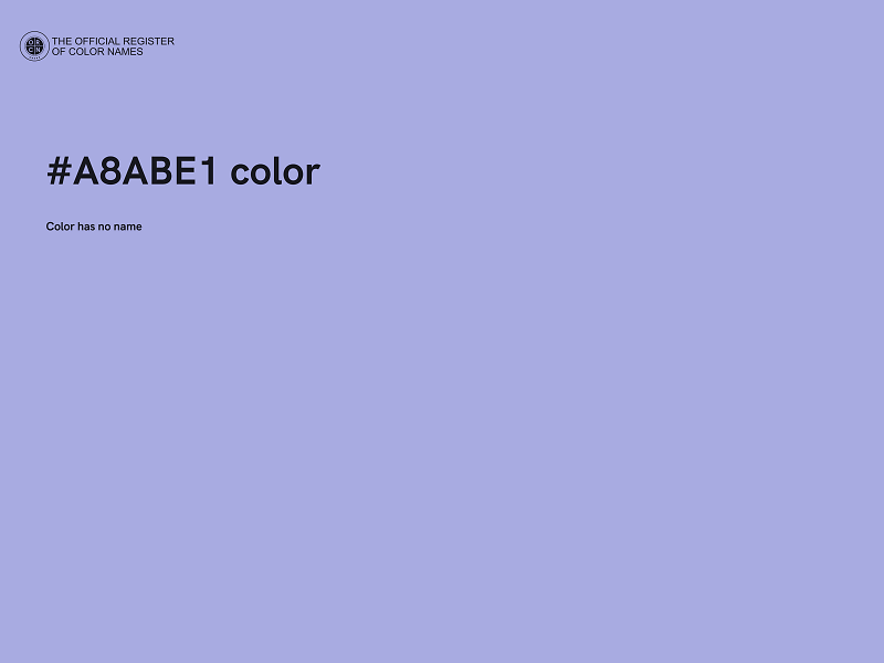 #A8ABE1 color image