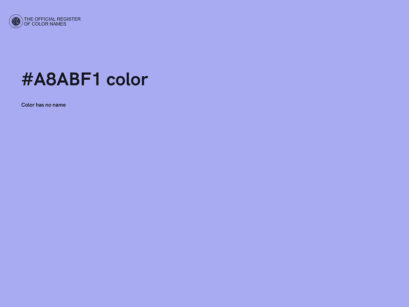#A8ABF1 color image