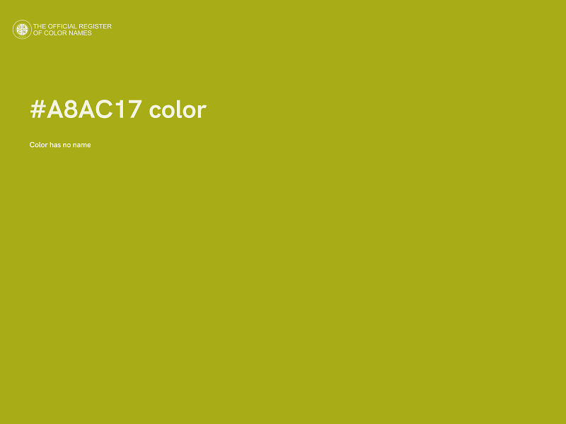 #A8AC17 color image