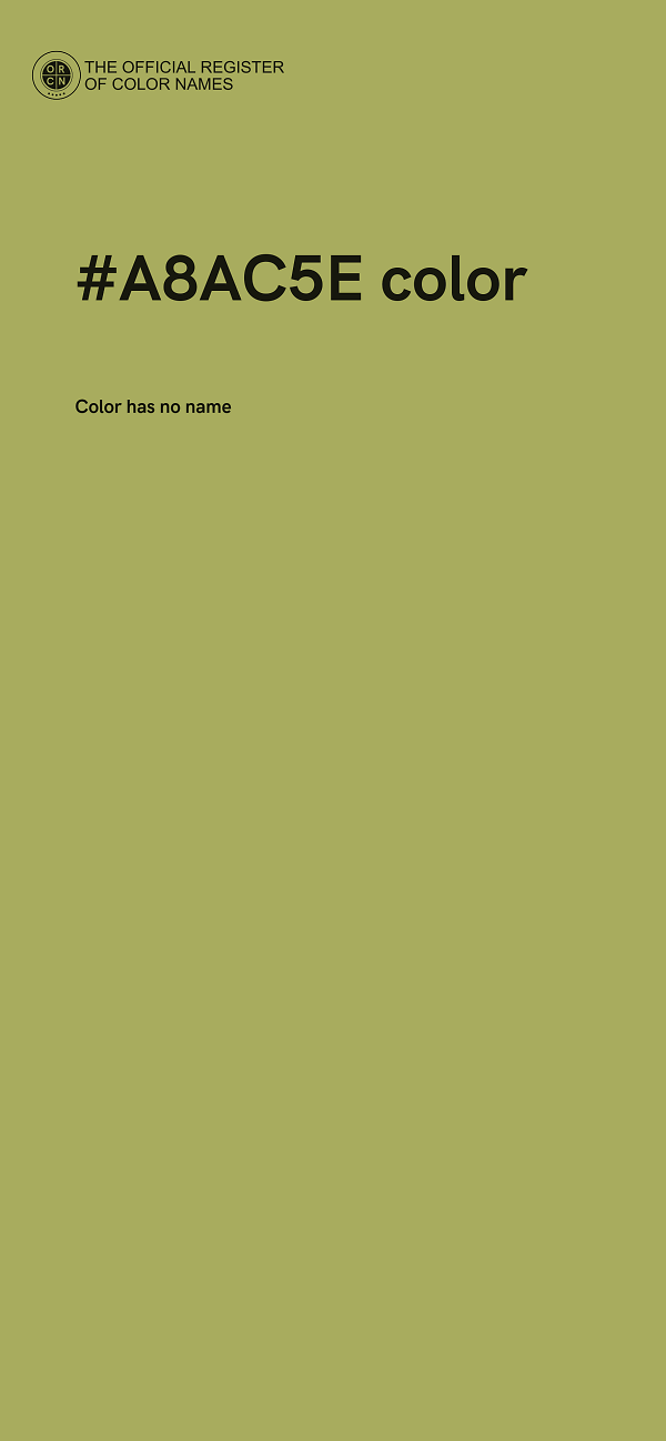#A8AC5E color image