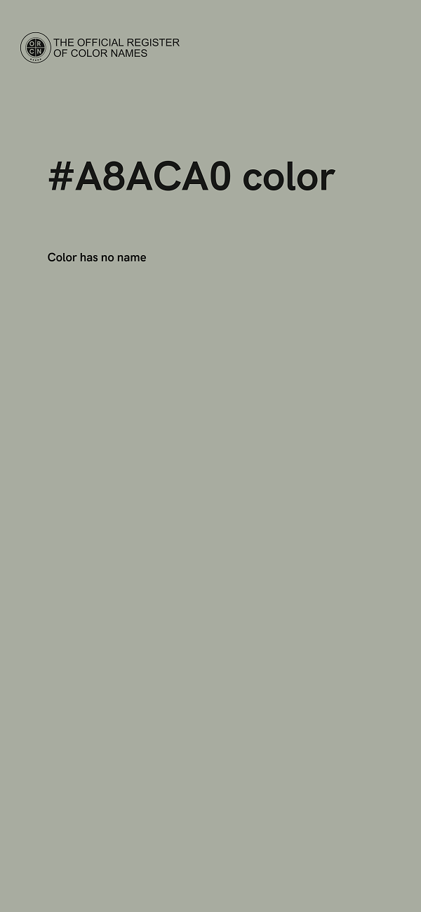#A8ACA0 color image