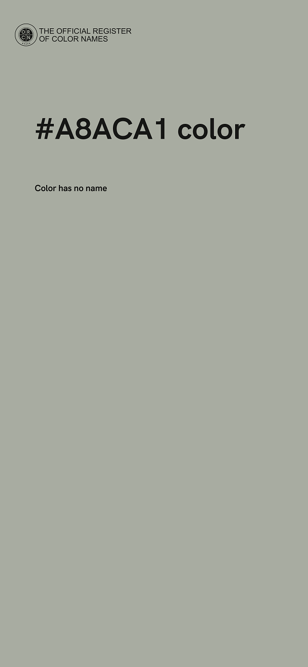 #A8ACA1 color image