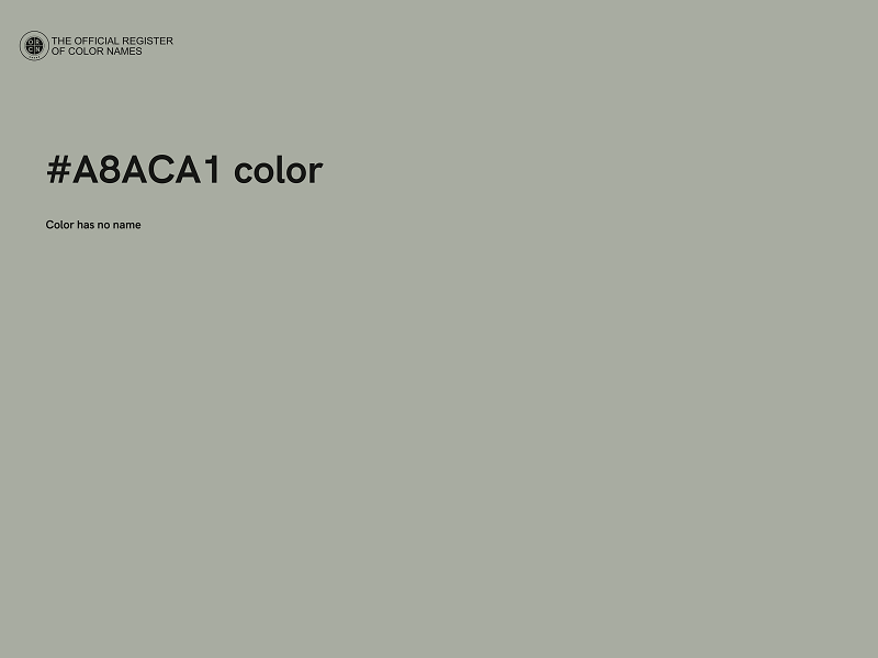 #A8ACA1 color image