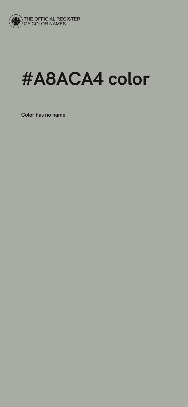 #A8ACA4 color image