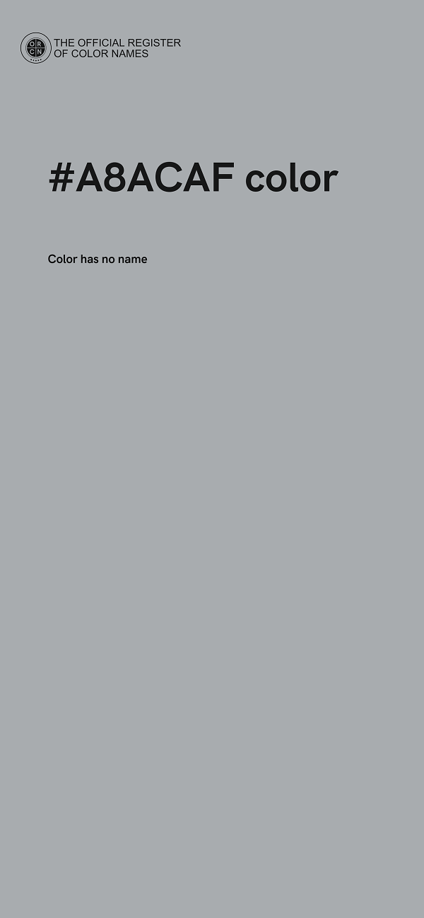 #A8ACAF color image