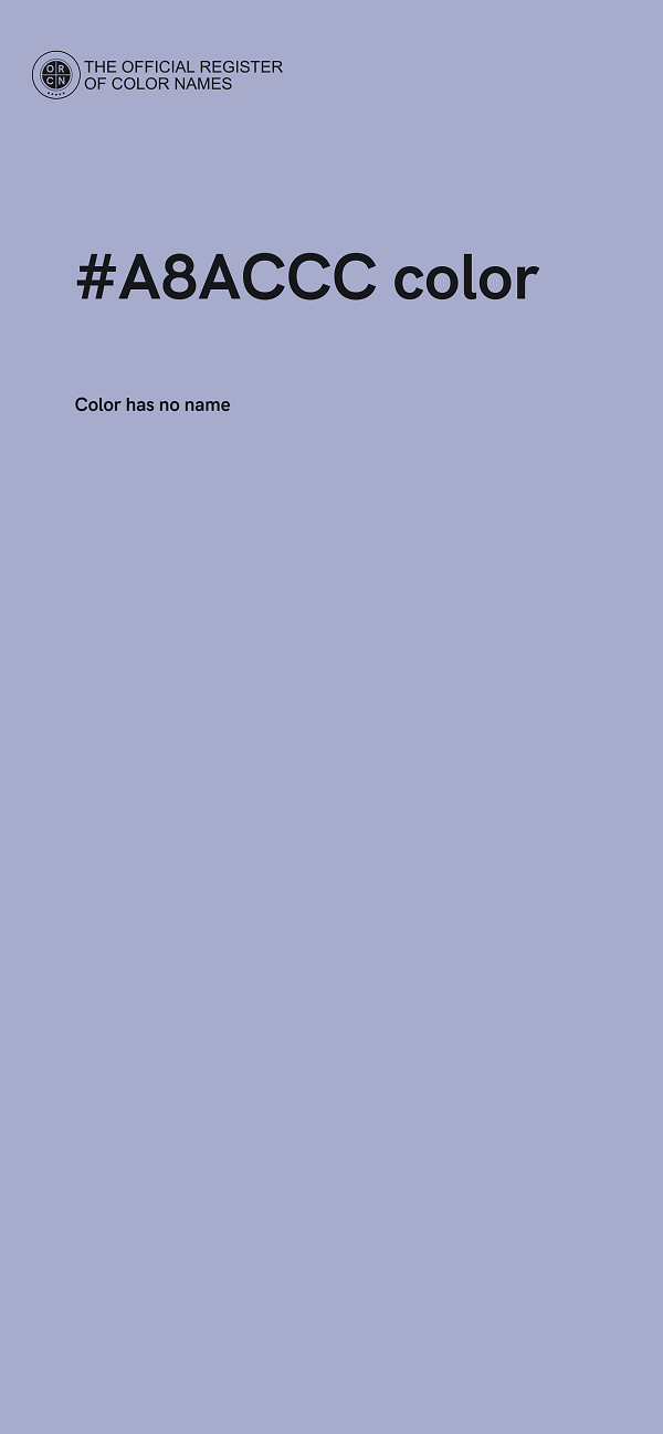 #A8ACCC color image