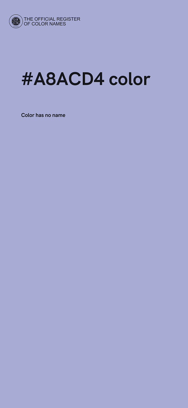 #A8ACD4 color image